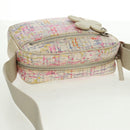 CHANEL Shoulder Bag Canvas Multicolor Silver CC Auth 159826V-6