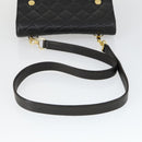 CHANEL Matelasse Ketting Schoudertas Lamsleer Zwart Goud CC Auth 159827SAV-7