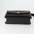 CHANEL Matelasse Ketting Schoudertas Lamsleer Zwart Goud CC Auth 159827SAV-5