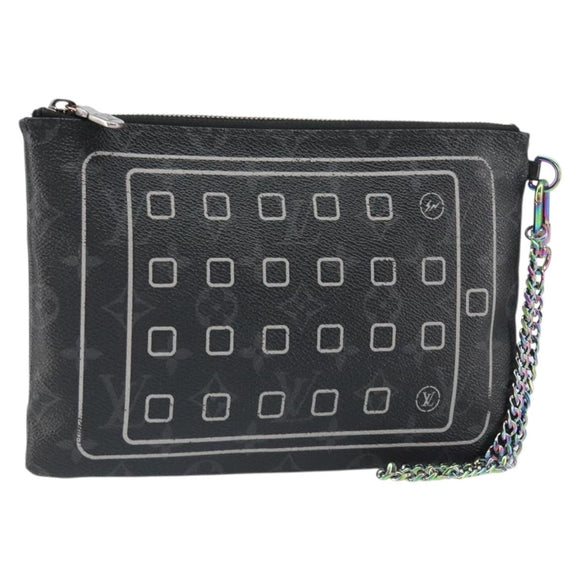 LOUIS VUITTON Monogram Eclipse Fragment iPhone Case M64449 LV Auth 159835