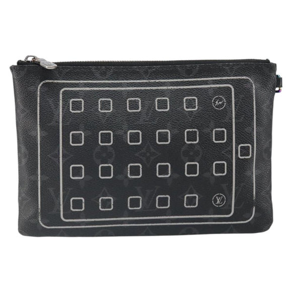 LOUIS VUITTON Monogram Eclipse Fragment iPhone Case M64449 LV Auth 159835
