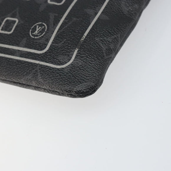 LOUIS VUITTON Monogram Eclipse Fragment iPhone Case M64449 LV Auth 159835