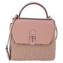 Salvatore Ferragamo Gancini Hand Bag Leather 2way Pink Auth 159841V-13