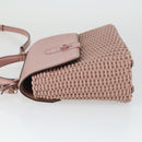 Salvatore Ferragamo Gancini Hand Bag Leather 2way Pink Auth 159841V-4