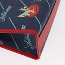 GUCCI Tote Bag PVC Navy Silver 605614 Auth 159842M-10