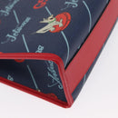 GUCCI Tote Bag PVC Navy Silver 605614 Auth 159842M-12