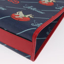 GUCCI Tote Bag PVC Navy Silver 605614 Auth 159842M-13