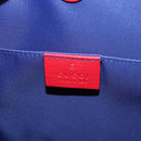 GUCCI Tote Bag PVC Navy Silver 605614 Auth 159842M-14