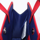 GUCCI Tote Bag PVC Navy Silver 605614 Auth 159842M-16