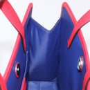 GUCCI Tote Bag PVC Navy Silver 605614 Auth 159842M-17