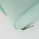 Salvatore Ferragamo Gancini Backpack Suede Green Gold Auth 159843-17