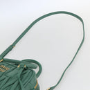Miu Miu Matelasse Arkady Hand Bag Leather 2way Gold Light green Auth 159849SAM-15