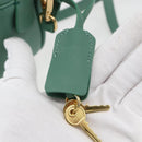 Miu Miu Matelasse Arkady Hand Bag Leather 2way Gold Light green Auth 159849SAM-10