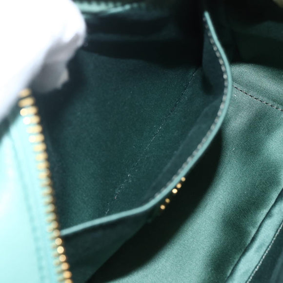 Miu Miu Matelasse Arkady Hand Bag Leather 2way Gold Light green Auth 159849SAM