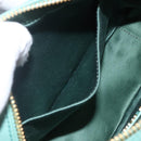 Miu Miu Matelasse Arkady Hand Bag Leather 2way Gold Light green Auth 159849SAM-27