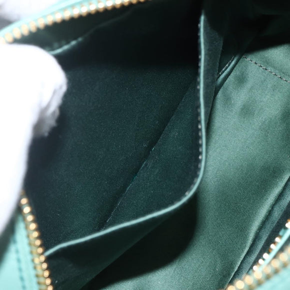 Miu Miu Matelasse Arkady Hand Bag Leather 2way Gold Light green Auth 159849SAM