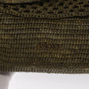 LOEWE Ora Medium Chain Shoulder Bag Raffia 2way Khaki Gold Auth 159851SAV-20