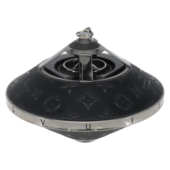 LOUIS VUITTON Monogram Horizon Light Up Speaker Black QAC000 LV Auth 159853SAM