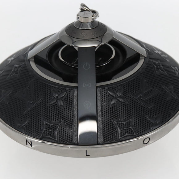 LOUIS VUITTON Monogram Horizon Light Up Speaker Black QAC000 LV Auth 159853SAM