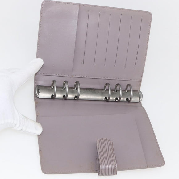 LOUIS VUITTON Epi Agenda MM Day Planner Cover Lilac R2004B LV Auth 159856