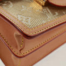 LOUIS VUITTON Monogram Laminated Jacquard Daufine MINI Gold M22826 Auth159872SAM-15