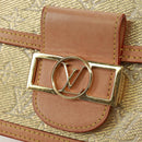 LOUIS VUITTON Monogram Laminated Jacquard Daufine MINI Gold M22826 Auth159872SAM-19
