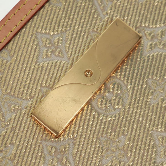 LOUIS VUITTON Monogram Laminated Jacquard Daufine MINI Gold M22826 Auth159872SAM
