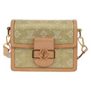 LOUIS VUITTON Monogram Laminated Jacquard Daufine MINI Gold M22826 Auth159872SAM-13