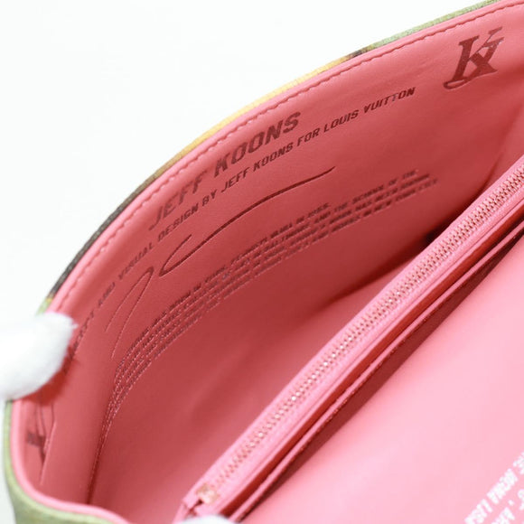 LOUIS VUITTON Masters Collection Mona Lisa Pochette Chain Bag Roze Auth159873SAM