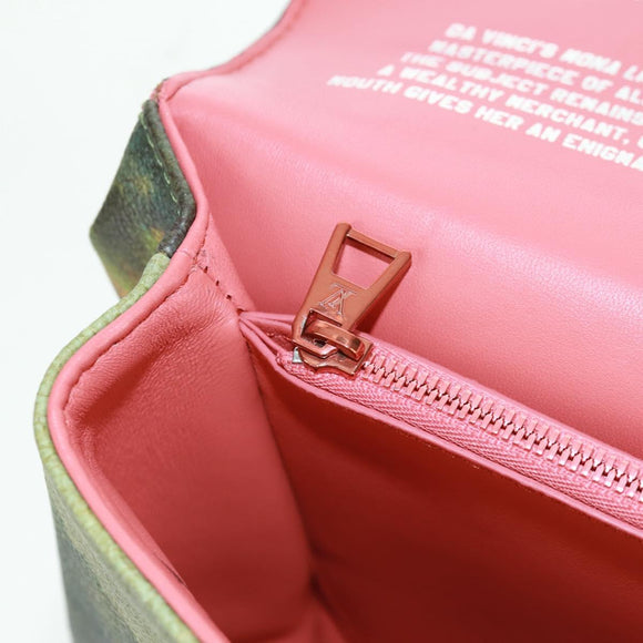 LOUIS VUITTON Masters Collection Mona Lisa Pochette Chain Bag Roze Auth159873SAM