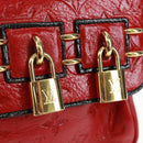 LOUIS VUITTON Monogram Clutch Bag Red LV Auth 159874SAV-8