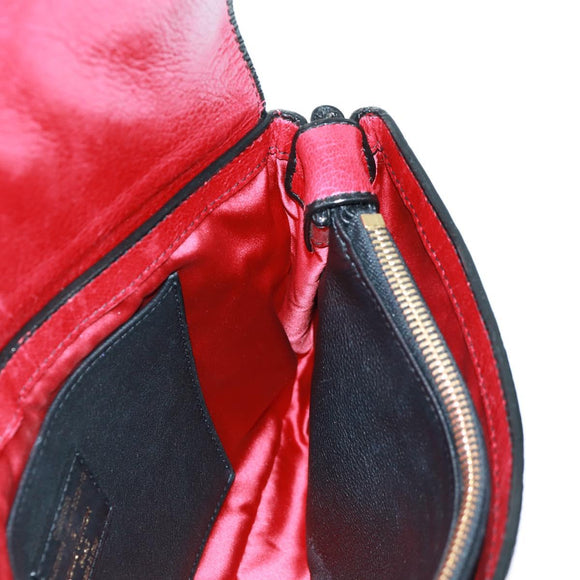 LOUIS VUITTON Monogram Clutch Bag Red LV Auth 159874SAV