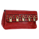LOUIS VUITTON Monogram Clutch Bag Red LV Auth 159874SAV-1