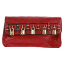LOUIS VUITTON Monogram Clutch Bag Red LV Auth 159874SAV-13