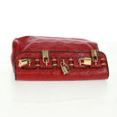 LOUIS VUITTON Monogram Clutch Bag Red LV Auth 159874SAV-5