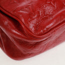 LOUIS VUITTON Monogram Clutch Bag Red LV Auth 159874SAV-7