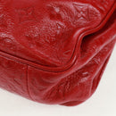 LOUIS VUITTON Monogram Clutch Bag Red LV Auth 159874SAV-14
