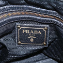 PRADA Hand Bag Leather 2way Beige Gold Auth 159876-19