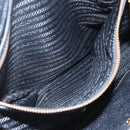 PRADA Hand Bag Leather 2way Beige Gold Auth 159876-24