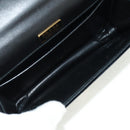 PRADA Chain Shoulder Bag Velor Black Gold Auth 159877SAV-10