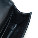 PRADA Chain Shoulder Bag Velor Black Gold Auth 159877SAV-23