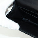 PRADA Chain Shoulder Bag Velor Black Gold Auth 159877SAV-24