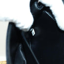 PRADA Chain Shoulder Bag Velor Black Gold Auth 159877SAV-11