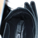 PRADA Hand Bag Nylon Black Silver Auth 159878V-22