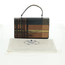 PRADA Hand Bag Nylon Black Silver Auth 159878V-12