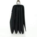 PRADA Hand Bag Nylon Black Silver Auth 159878V-4