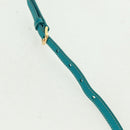 PRADA Shoulder Bag Safiano leather Turquoise Blue Gold Auth 159879SAV-8
