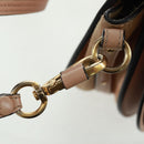 Chloe Nile Handtasche Leder 2way Pink Gold Auth 159884V-21