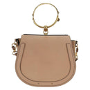 Chloe Nile Handtasche Leder 2way Pink Gold Auth 159884V-13