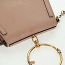 Chloe Nile Handtasche Leder 2way Pink Gold Auth 159884V-6